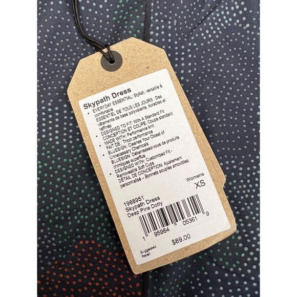NWT $90 PrAna Skypath Midi Dress Shelf Bra Knee Length - Picture 4 of 8
